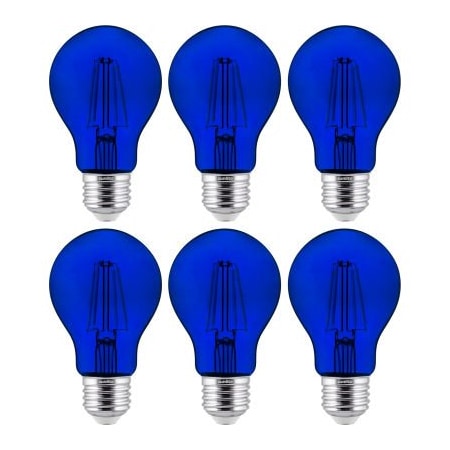 Sunlite Sunlite Green Transparent LED Light Bulb, 4-1/2-Watt, Dimmable, 6-Pack 40941-SU